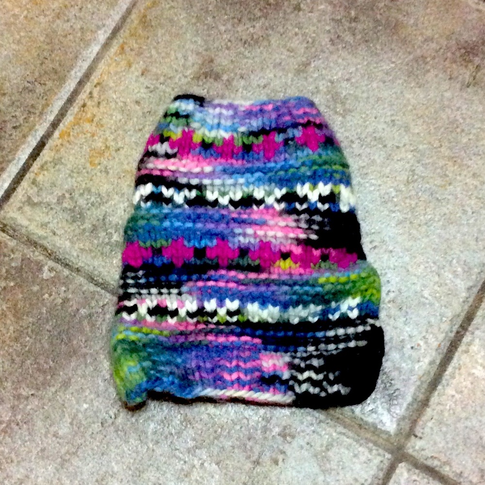 CHILLY DOG 100% Wool Multicolored Sweater Sz S